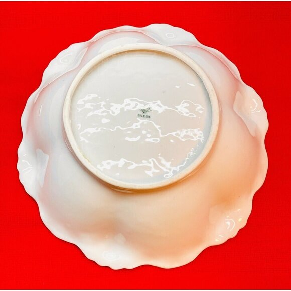 Antique Silesia Porcelain Plate Luster Grapes Pattern Fine Bone China Germany - Picture 10 of 14